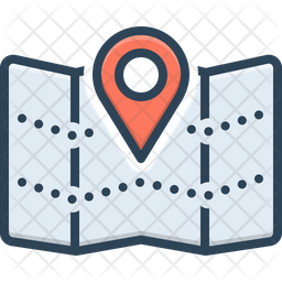 Territory Icon - Download in Colored Outline Style