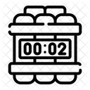 Terrorismus Anti Terror Tag Zeitbombe Symbol