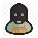 Terrorist Terrorism Robber Icon