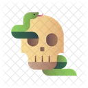 Serpente Teschio Halloween Icon