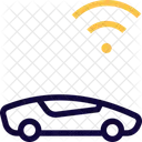 Tesla WLAN Smart Auto Auto Symbol