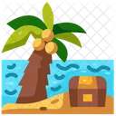 Tesoro Islas De Palmeras Palmera Icono