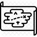 Tesouro Mapa Localizacao Ícone