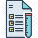Test Checklist Flask Icon