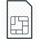 Sim Carte Telephone Icône