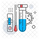 Test Covid Test Medical Test En Laboratoire Icône