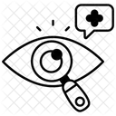 Test de vision pour les soins oculaires  Icône