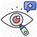 Test de vision pour les soins oculaires  Icône