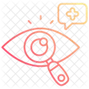 Test de vision pour les soins oculaires  Icône