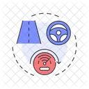 Dealerships Driving Car Icon