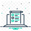 Test Document Online Digital Exam Quiz Form Knowledge Survery Education Result Feedback Improvement Icon