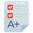 Education Exam Grade Icon