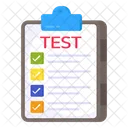Test Sheet Exam Examination 아이콘