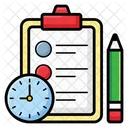 Study Time Study Planner Test Timetable Icon