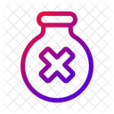 Test Tube X Cancel Icon