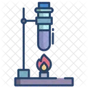 Test Tube Burner Stove Icon