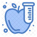 Test Tube Apple Science Test Icon