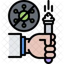 Test Tube Hand Science Icon