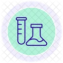 Test Tube Color Circle Icon Icon