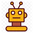 Testa Del Robot Faccia Del Robot Robot Icon