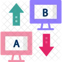 Teste Ab Divisao Comparacao Ícone