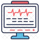 Ecg Monitor De Ecg Taxa De Pulso Ícone