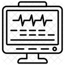 Ecg Monitor De Ecg Taxa De Pulso Ícone