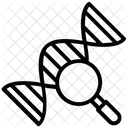 Teste De DNA Genetica Fita De DNA Ícone