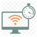 Teste De Velocidade Largura De Banda Rede Ícone