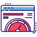 Teste De Velocidade Da Pagina Velocidade Da Web Verificacao De Velocidade Da Web Ícone