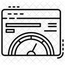 Teste De Velocidade Da Pagina Velocidade Da Web Verificacao De Velocidade Da Web Ícone