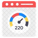 Teste De Velocidade Da Pagina Velocidade Da Web Verificacao De Velocidade Da Web Ícone