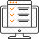 Teste On Line Exame Quiz Ícone