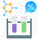 Experimento Quimico Teste De Laboratorio Reacao Quimica Ícone