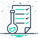 Testes Reflete Teste Quimica Ícone