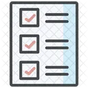 Testfall Checkliste Liste Icon