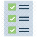 Testfall Checkliste Liste Icon