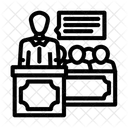 Testimonial Evidence Crime Icon