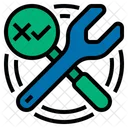 Testing And Maintain Maintenance Wrench Icon