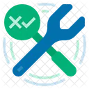 Testing And Maintain Maintenance Wrench Icon