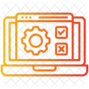 Testing Laptop Gear Icon