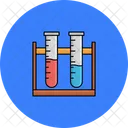 Testing Tubes Chemical Flask Lab Glassware Icon