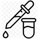 Compte Gouttes Pipette Compte Gouttes Chimique Icône