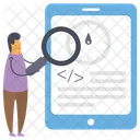 Codage HTML Tests De Logiciels Developpement Web Icône