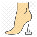 Tetanus Lockjaw Foot Icon