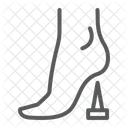 Tetanus Lockjaw Foot Icon