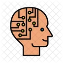 Tête de cyborg  Icône