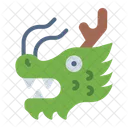 Tete De Dragon Creature Mythique Pouvoir Icône