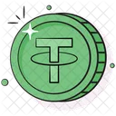 Tether Coin Crypto Icône