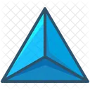 Tetraeder Form Design Icon